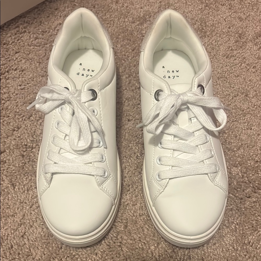A New Day Women's White Platform Sneakers